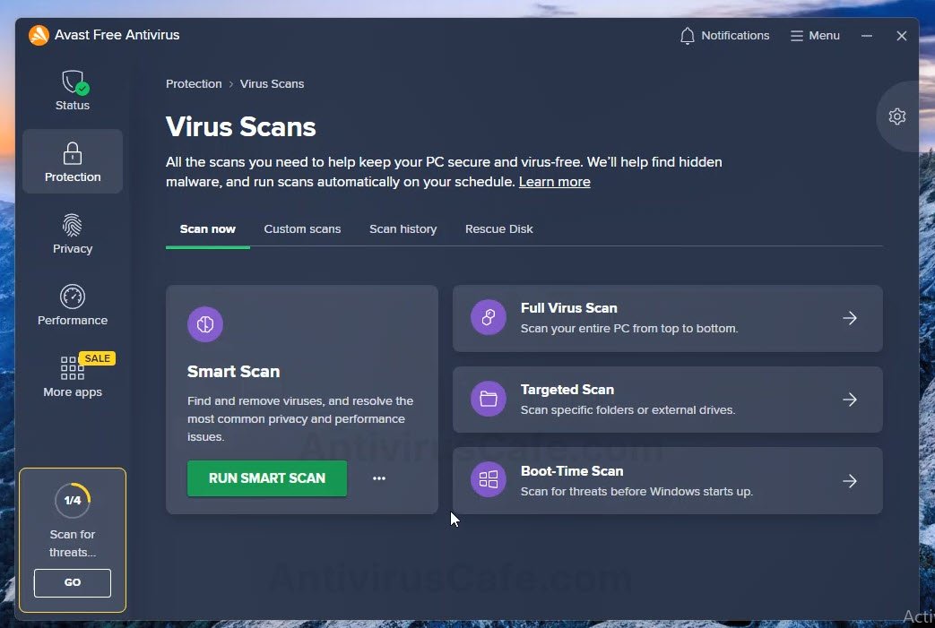 Avast free antimalware