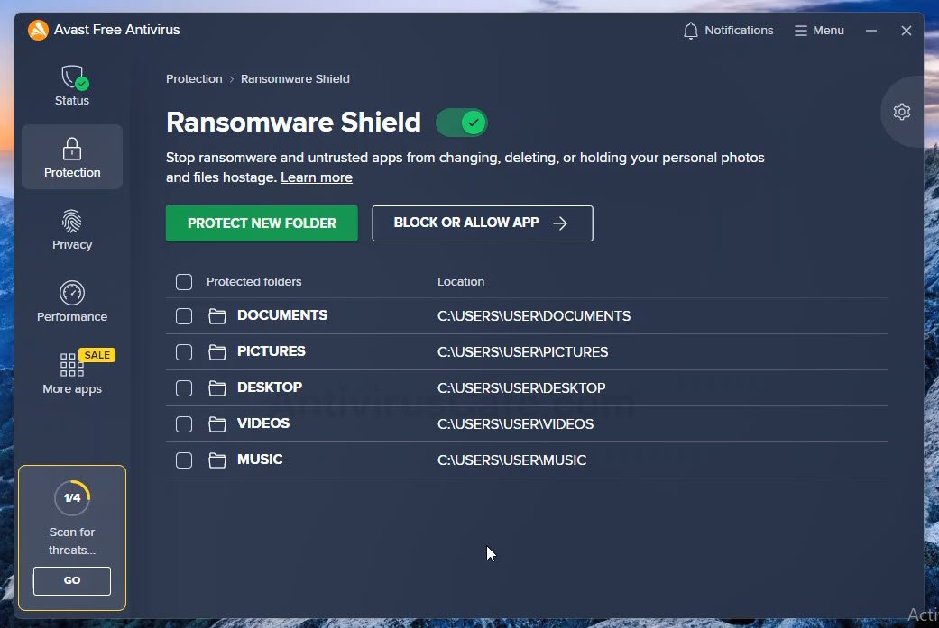 Avast free antiransomware