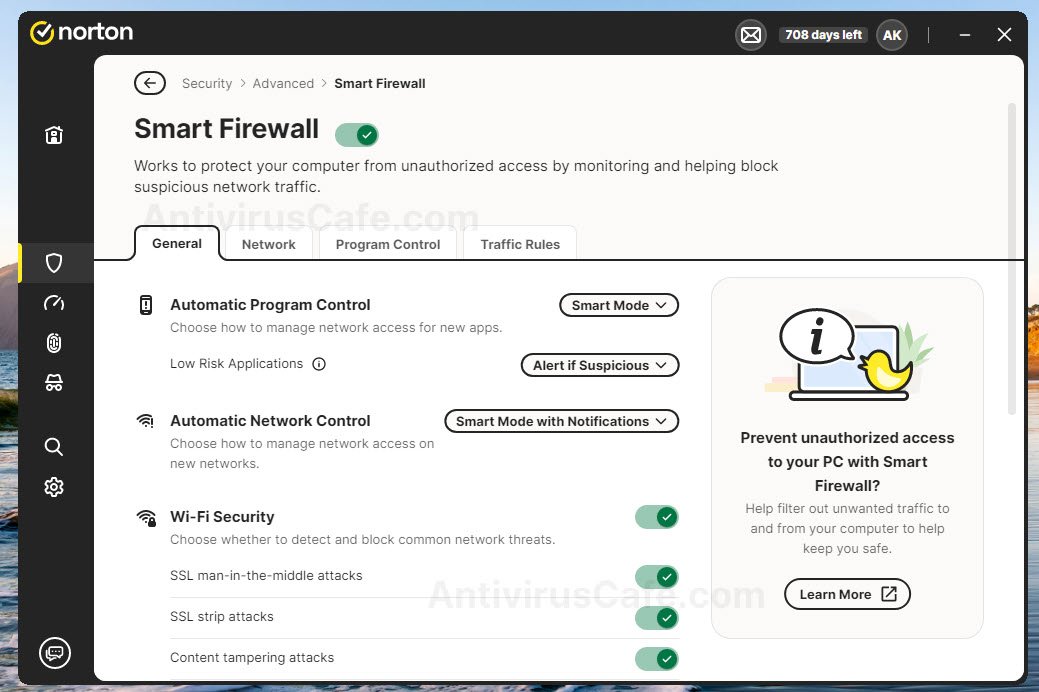 Norton firewall