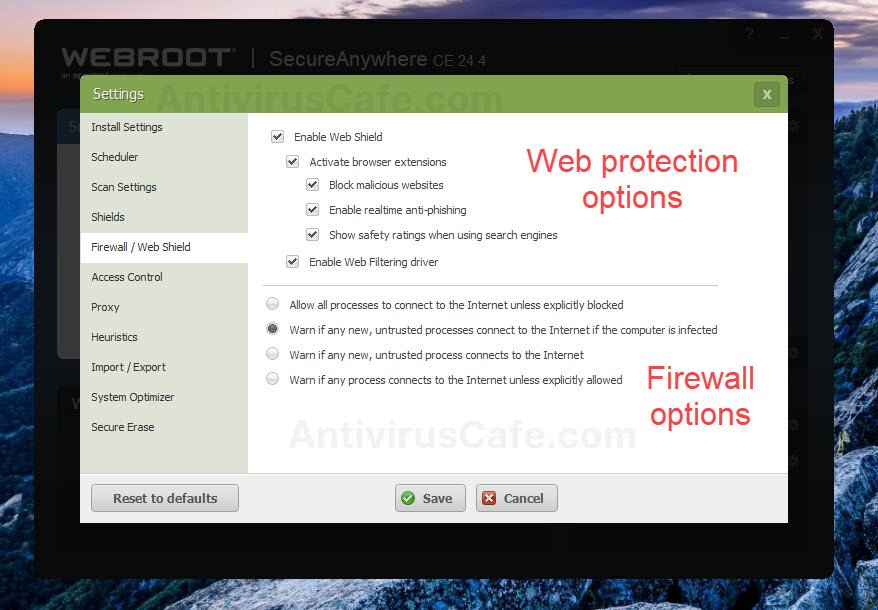 Webroot Firewall